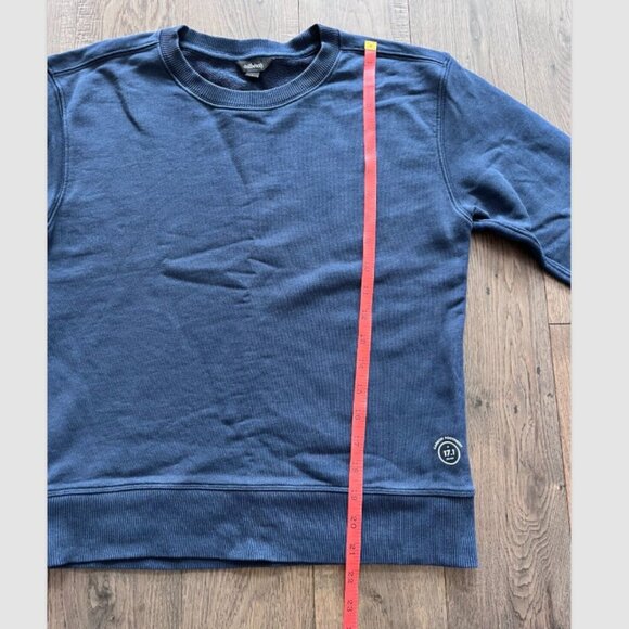 Allbirds R&R Crewneck Sweatshirt Size S Navy Organic Pima Cotton Eco-Friendly - Picture 8 of 9